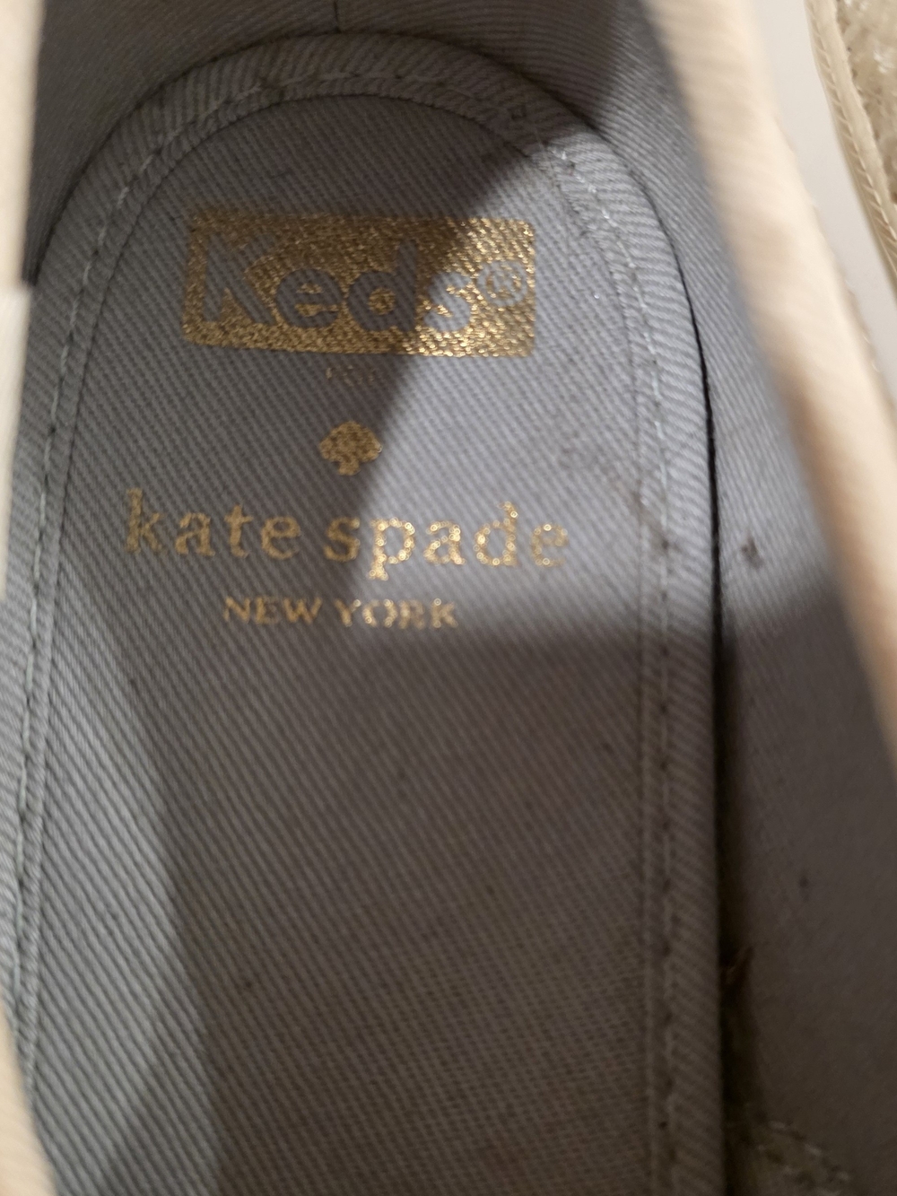 Sparkle Satin Lace-Up Women’s Sneakers in Cream - Picture 9 of 16